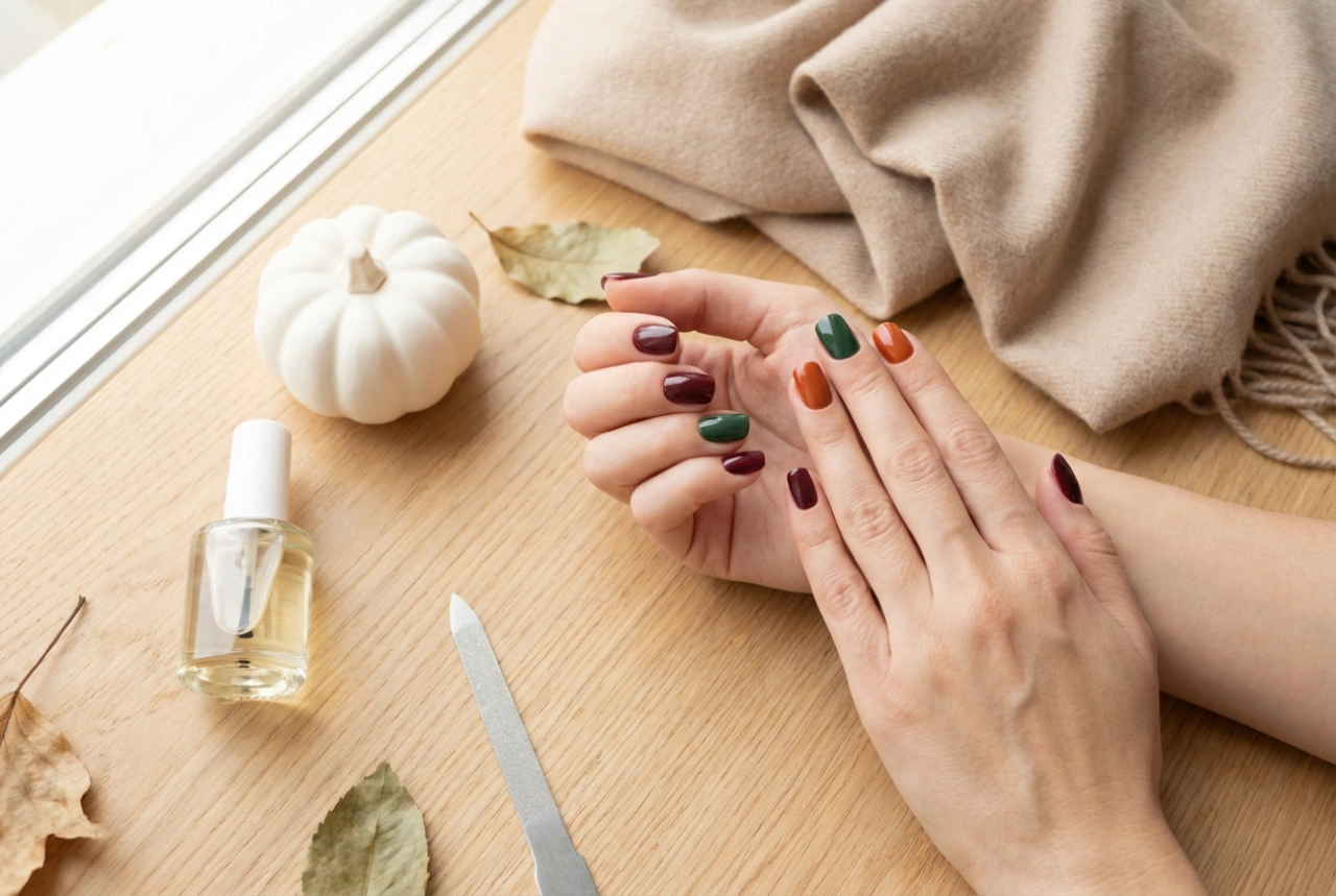 Unhas de gel para o outono: preparação, escolha de tons e acabamento