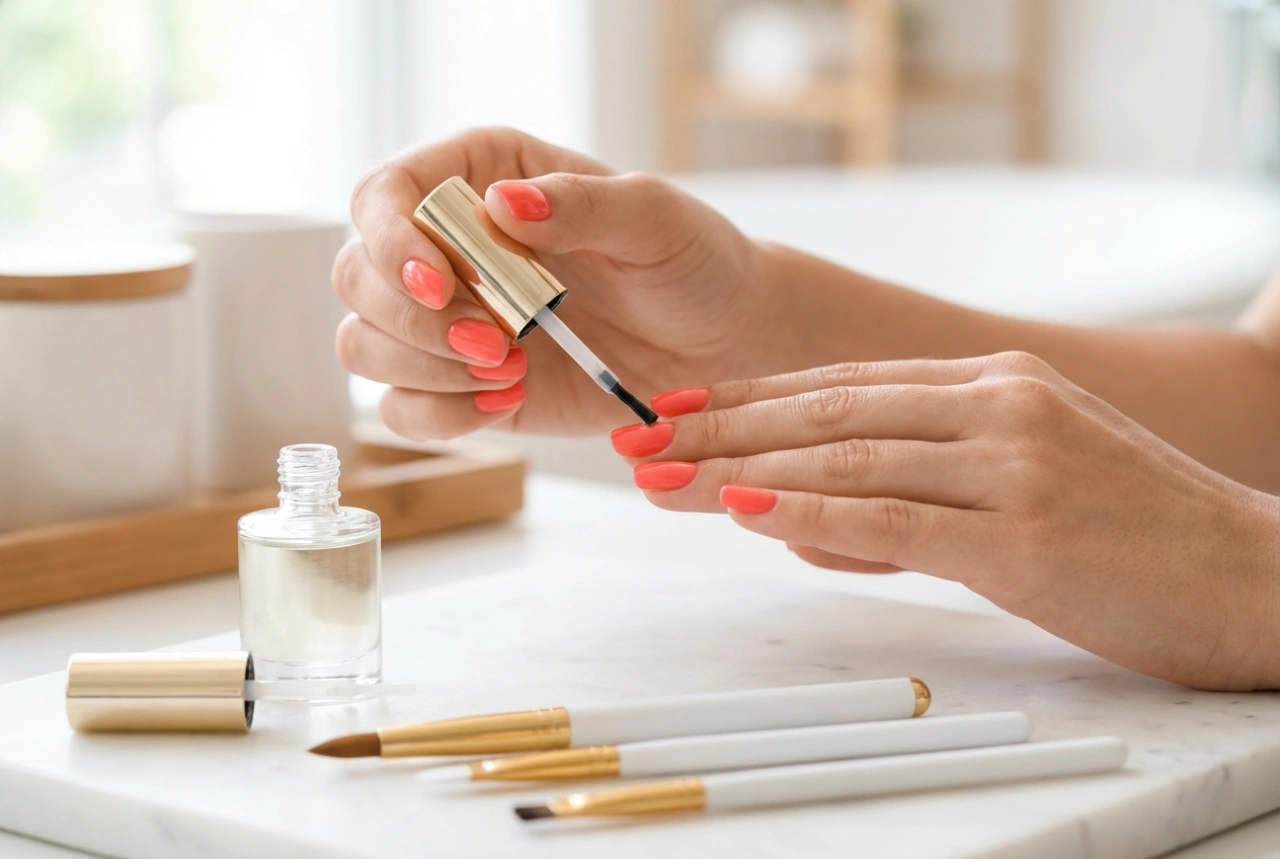 Manicure de gel clara e sem manchas: preparação da unha e aplicação