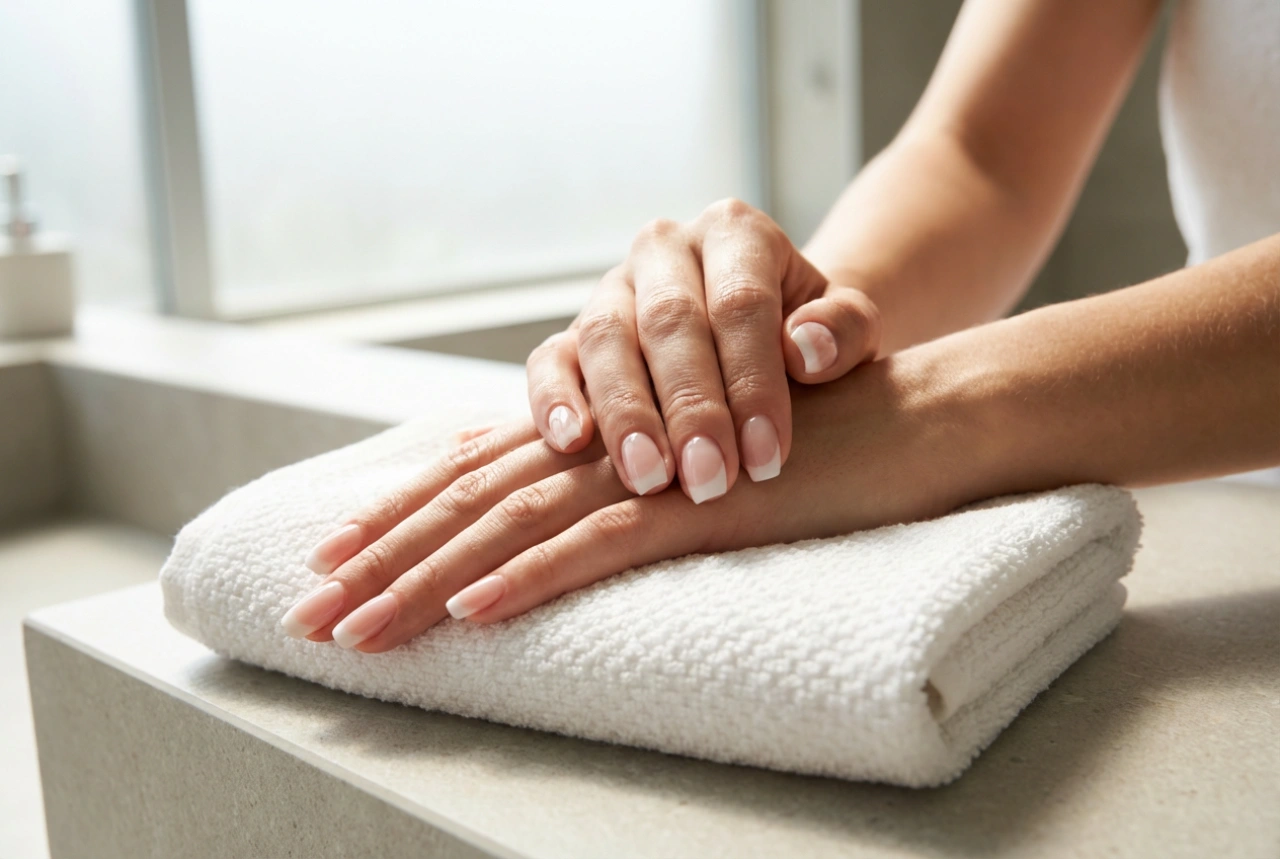 Manicure francesa de gel: da transição com base de camuflagem ao top coat sem dispersão