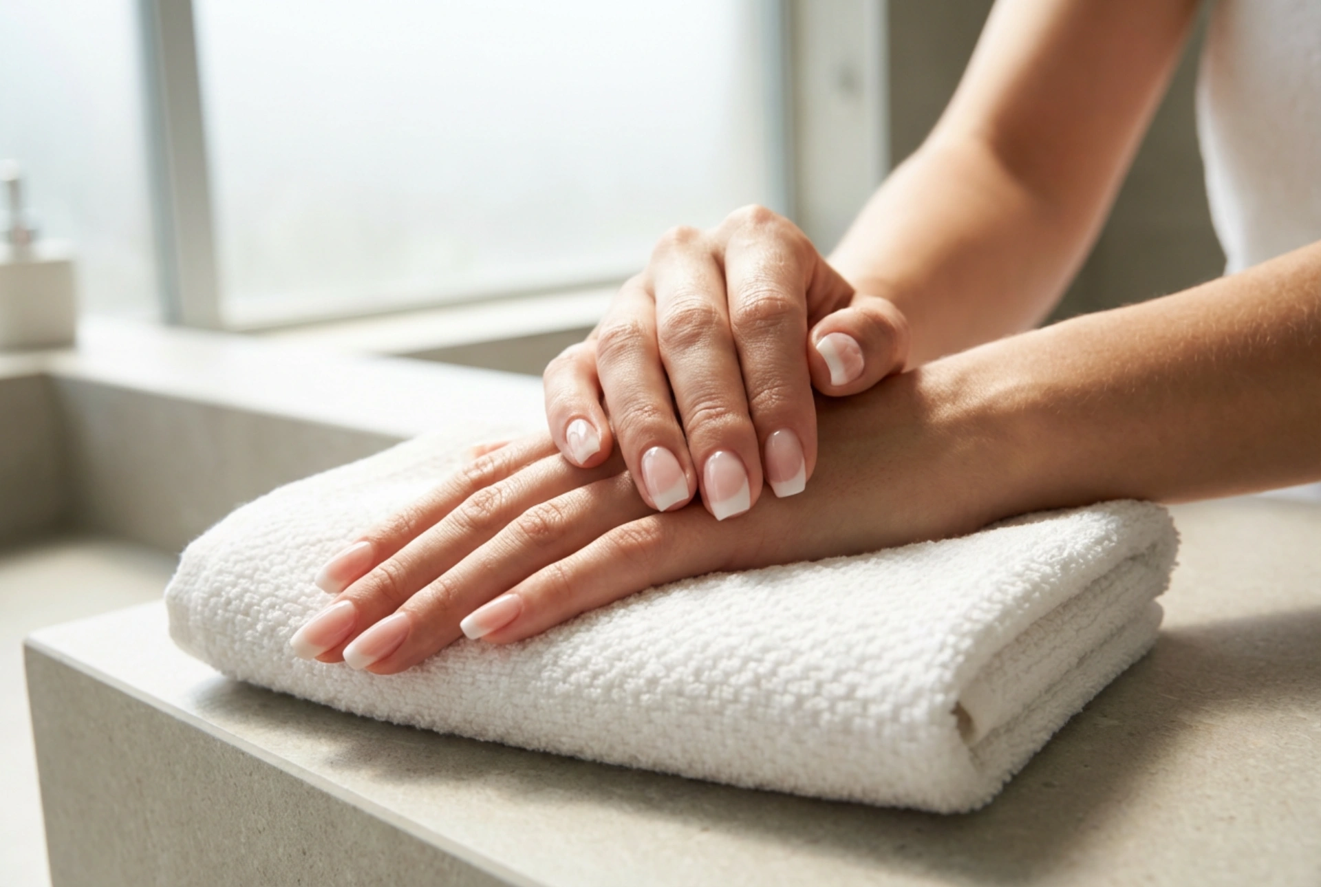 Manicure francesa de gel: da transição com base de camuflagem ao top coat sem dispersão
