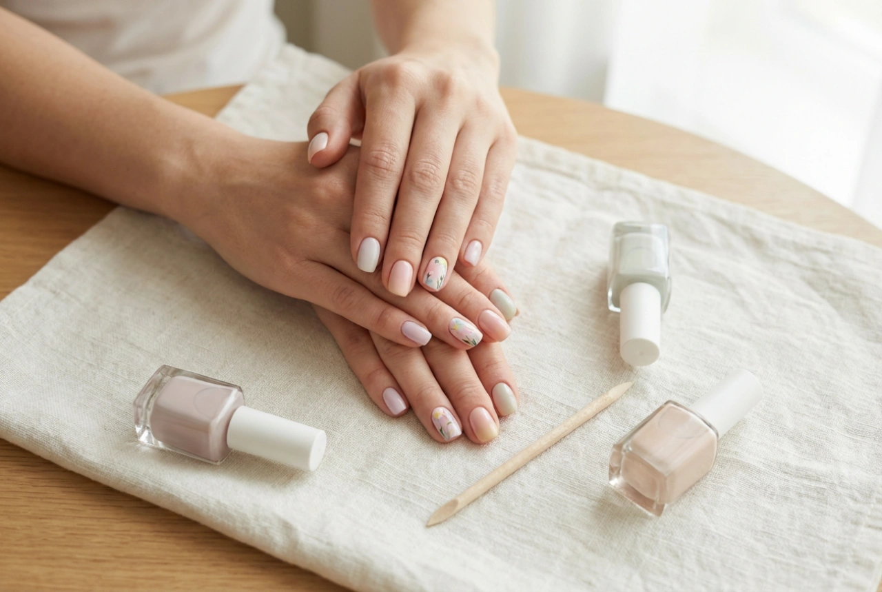 Unhas de Primavera: Cores Frescas, Detalhes Florais e Acabamento Perfeito