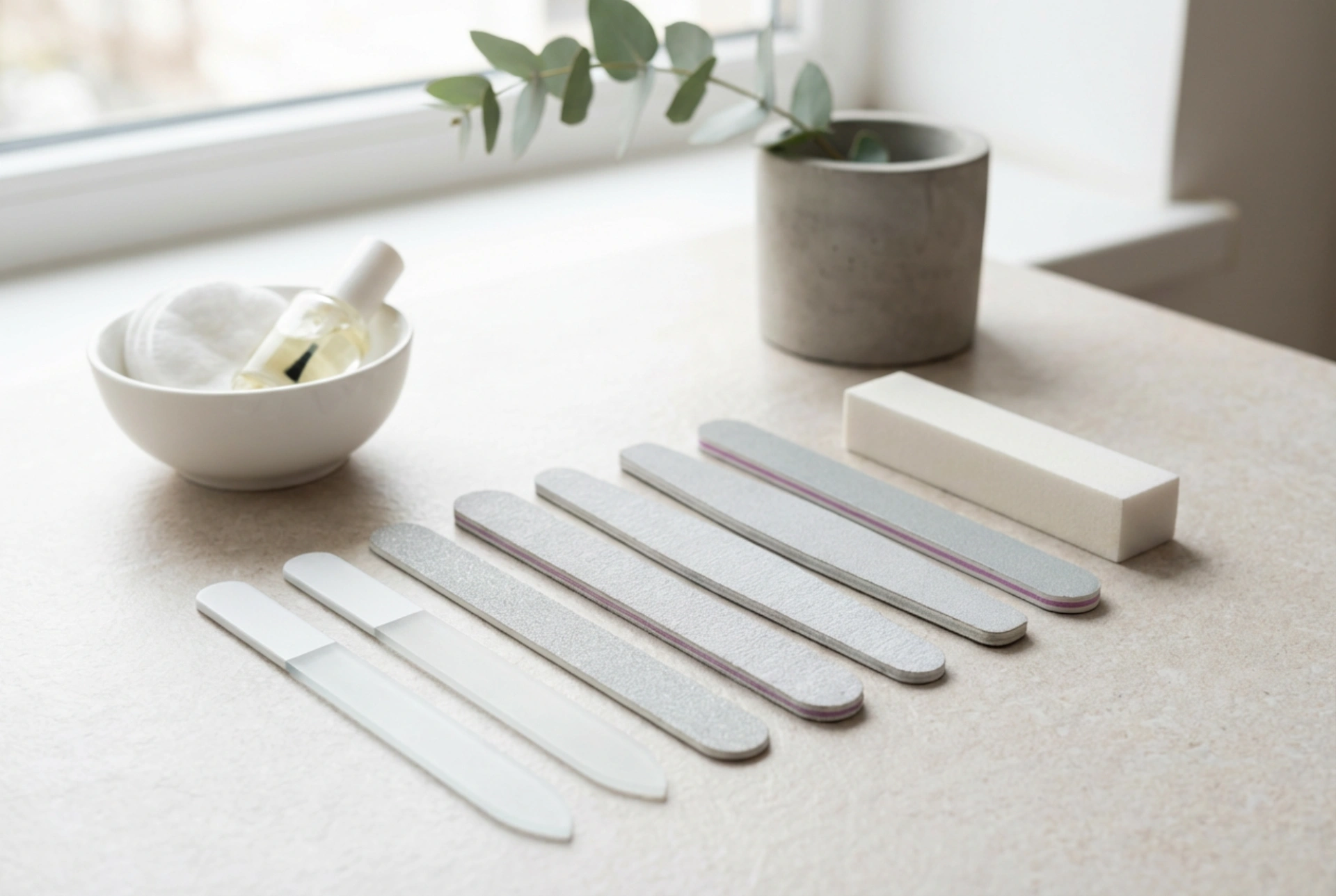 Limas de unhas descartáveis: higiene, utilização e escolha da granulação certa