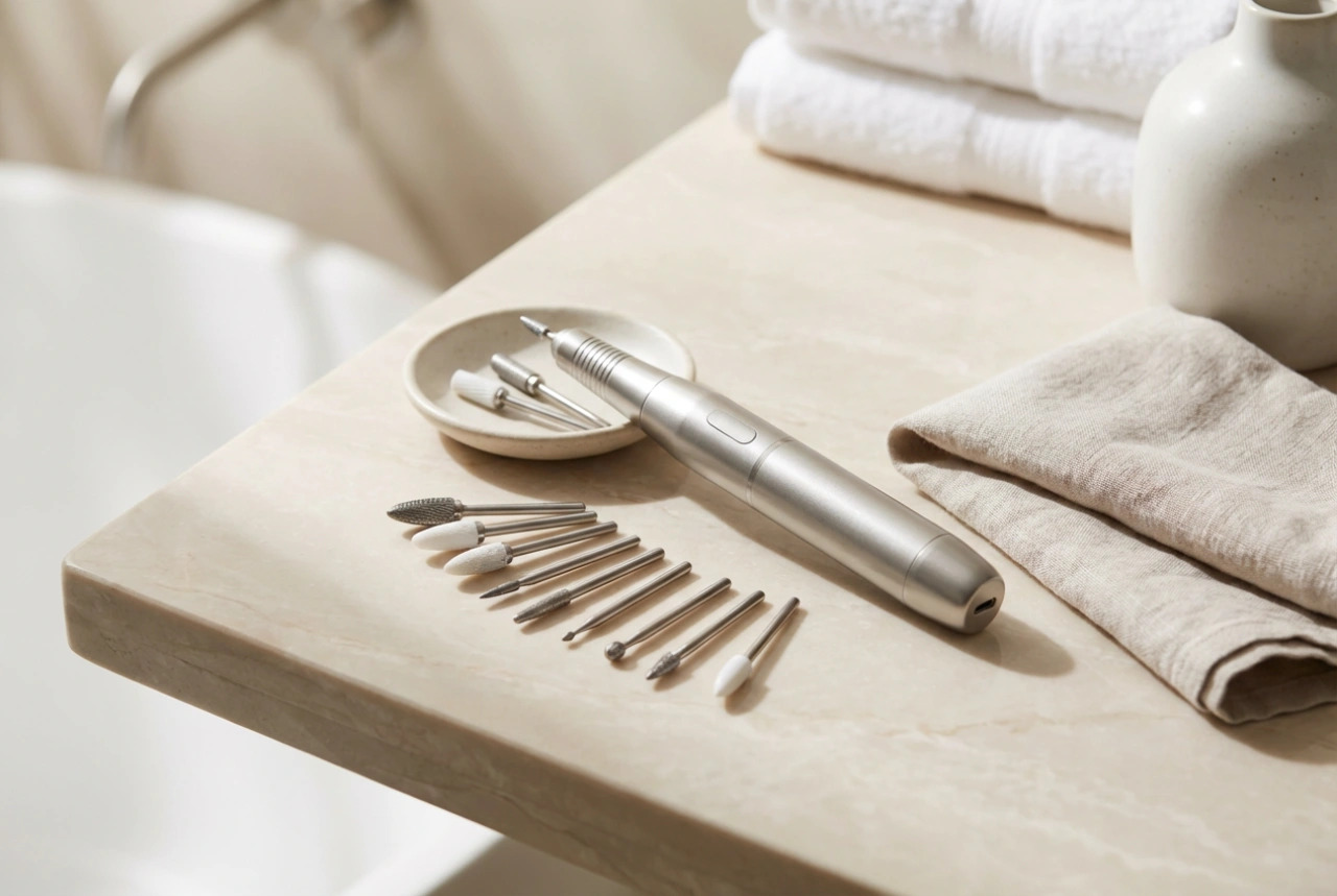 Brocas de unhas potentes: controlo de rotações e proteção da placa ungueal