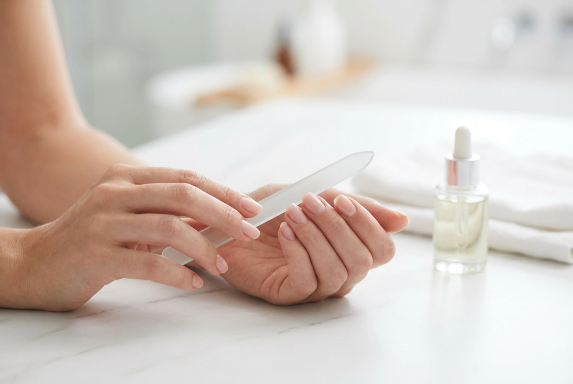 A lima de vidro na manicure: técnica de limagem e cuidados