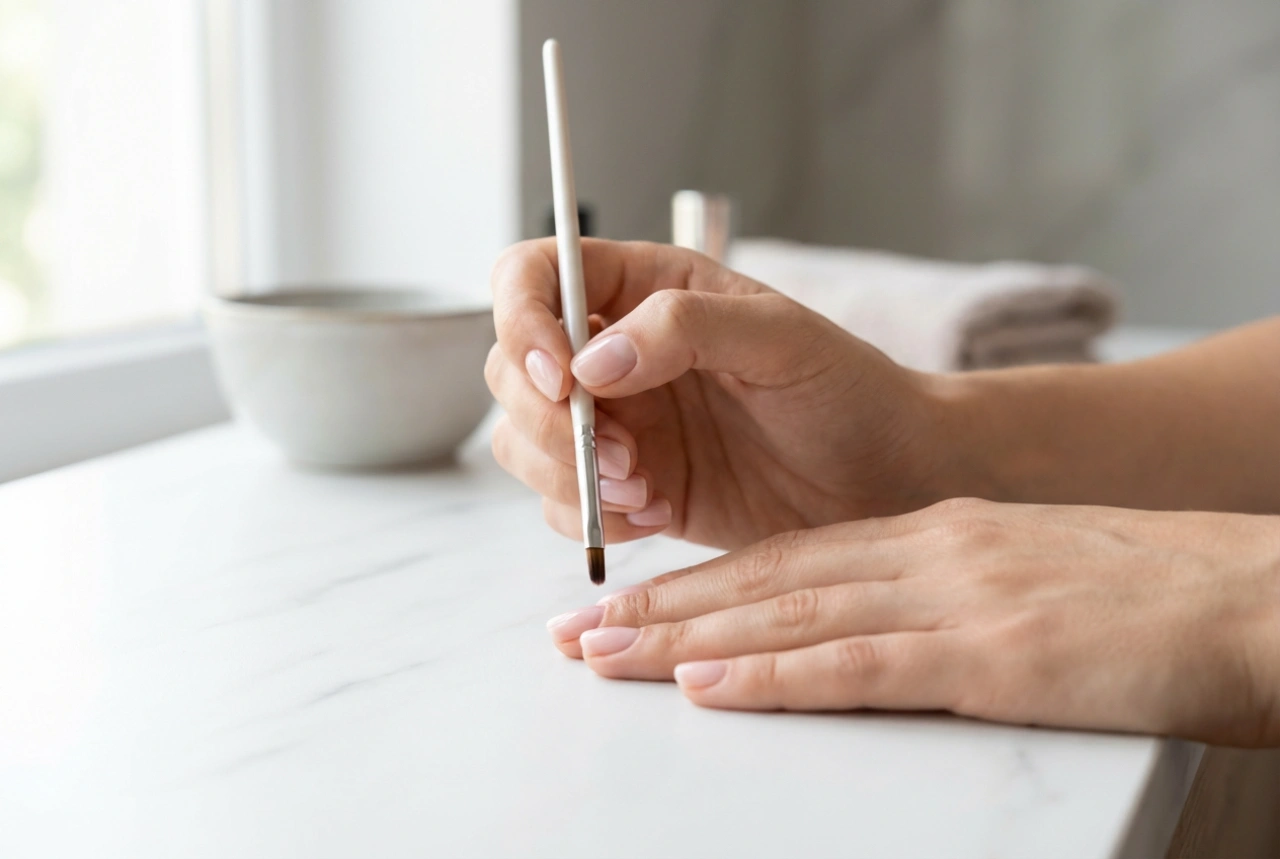 Manicure híbrida em unhas curtas: como pintar e alongar oticamente