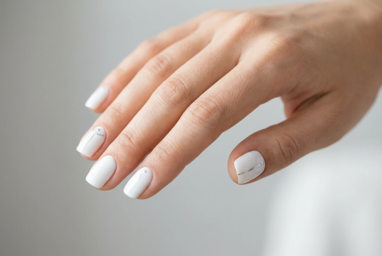 Decoração em unhas brancas: como adicionar detalhes com elegância e minimalismo