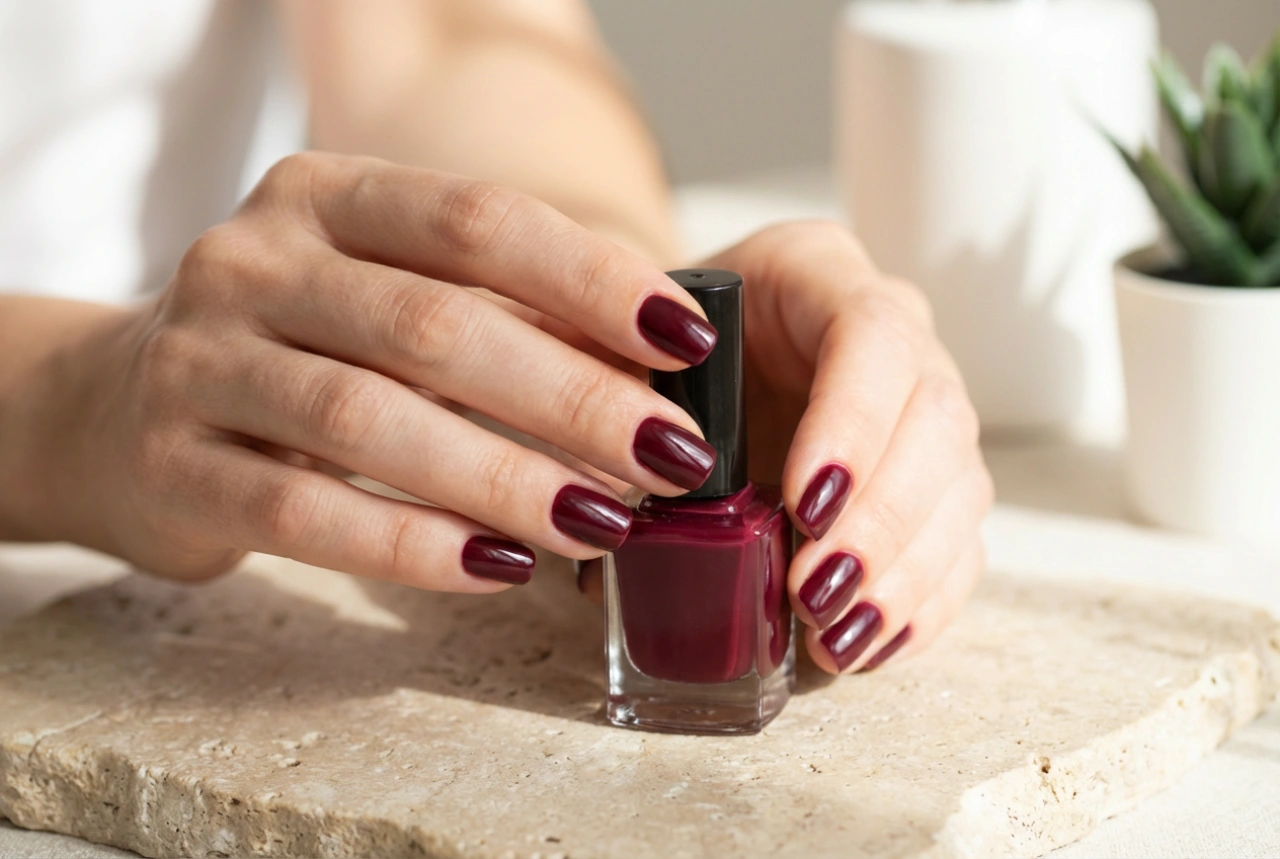 Unhas bordô: como escolher o tom ideal e fazer uma manicure impecável