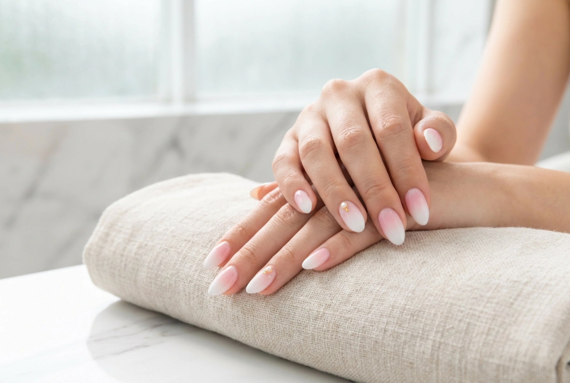Unhas brancas e cor-de-rosa: combinações delicadas, ombré e decorações