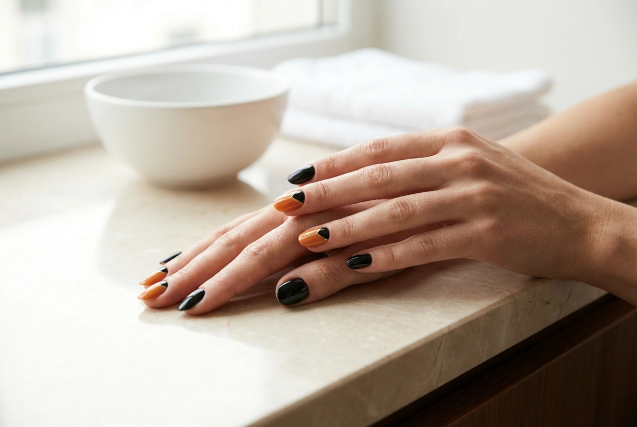 Unhas Pretas e Laranja: Estilos de Halloween e para o Dia a Dia Passo a Passo