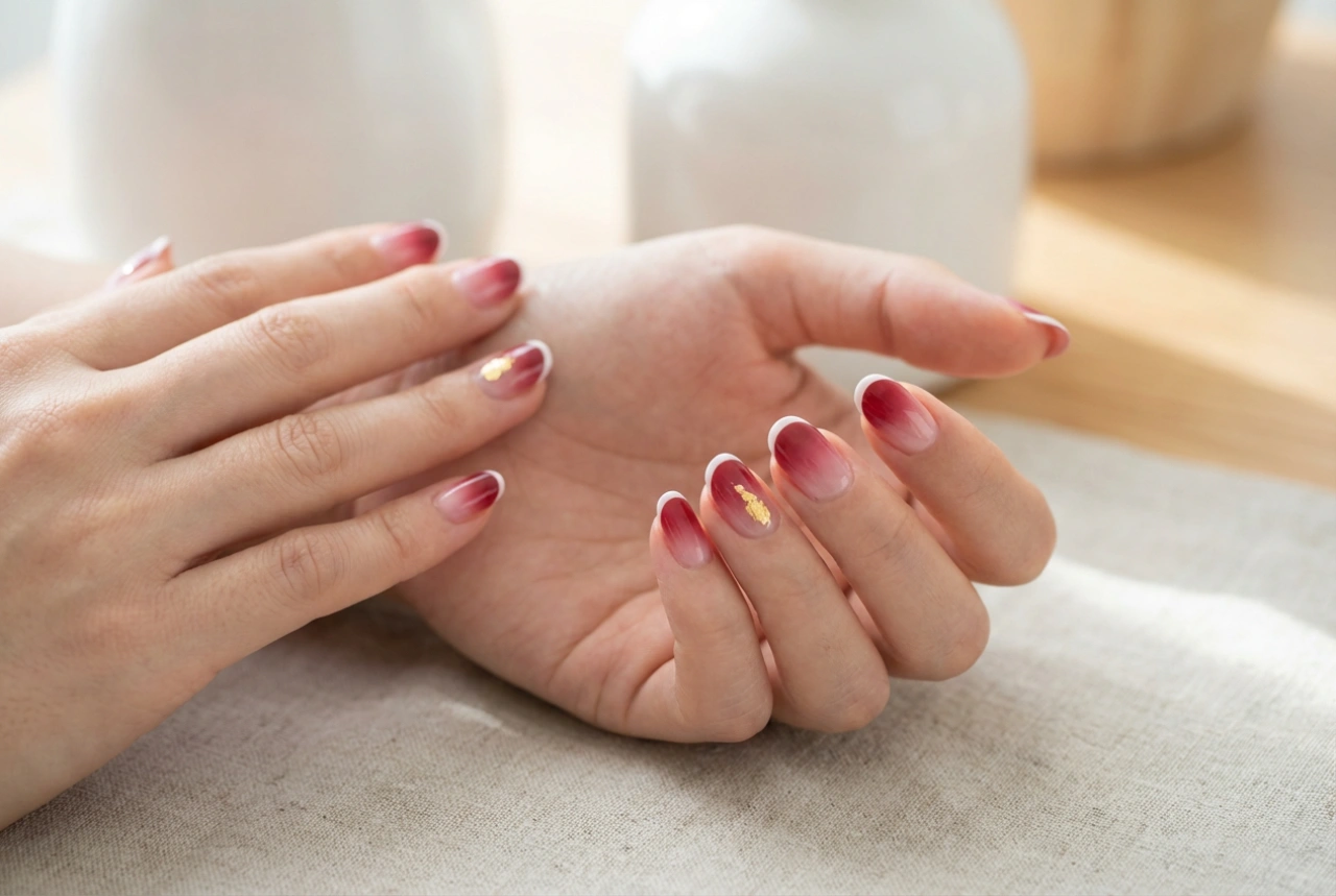Unhas vermelho e rosa: transições suaves, french e destaque no anelar