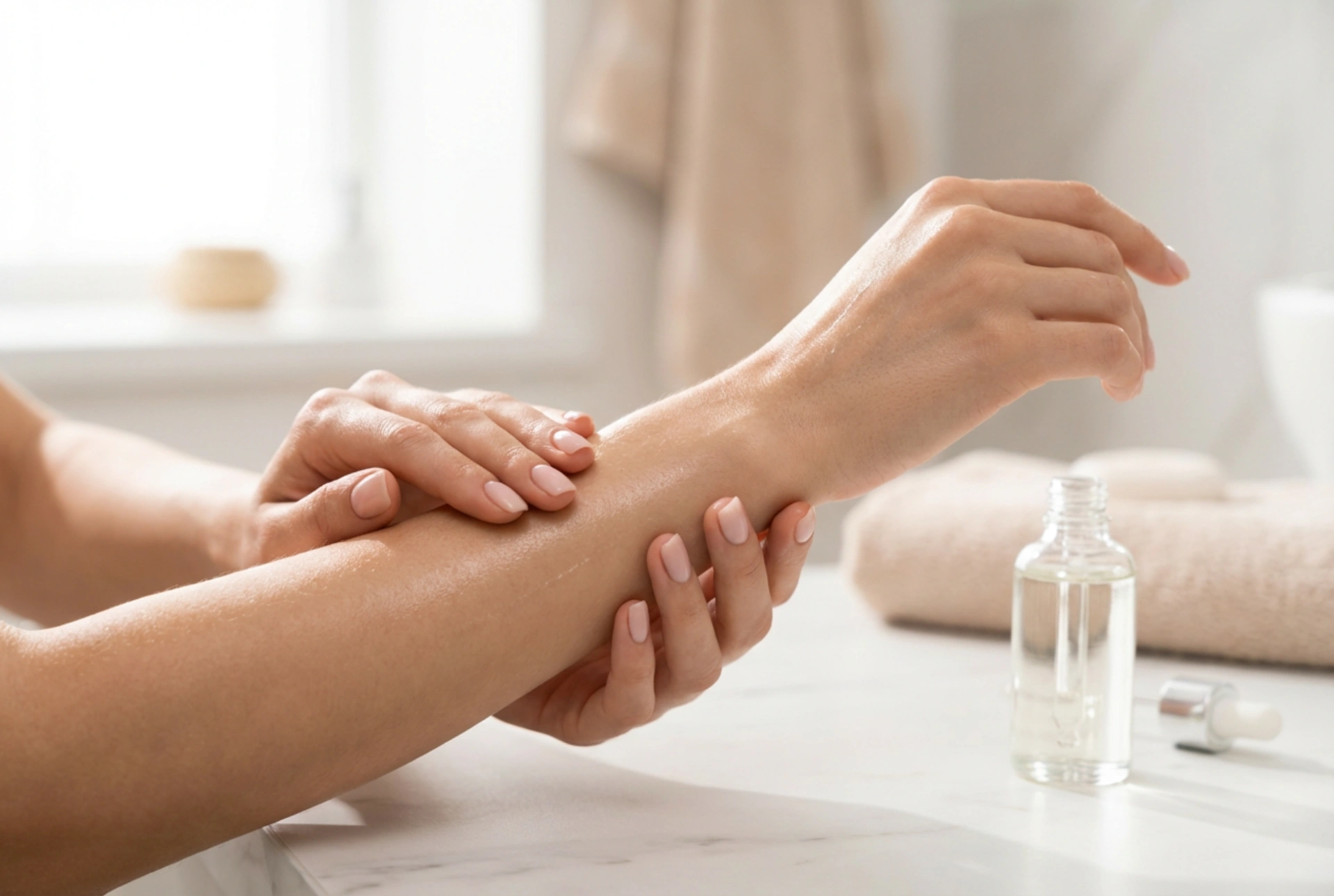 Como aplicar o óleo corporal seco para uma absorção rápida