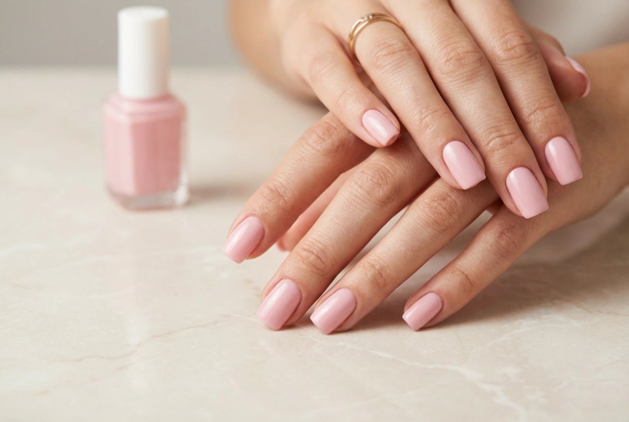 Unhas quadradas rosa: uma manicure delicada passo a passo