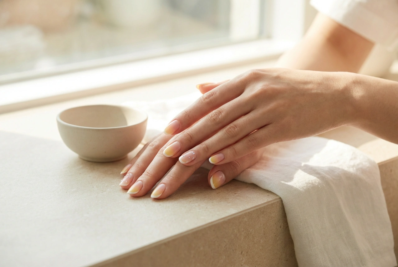 Unhas Amarelas e Rosa: Ombre, Francesinha e Detalhes Decorativos