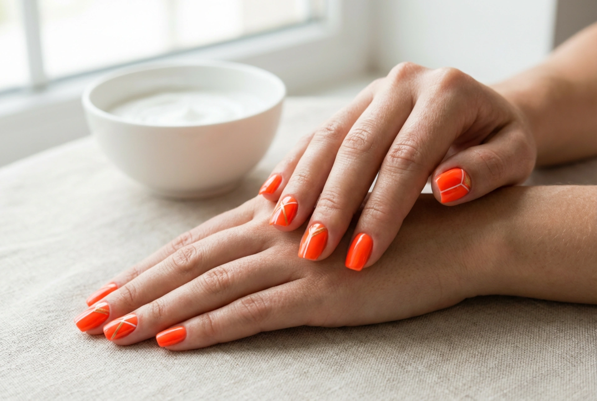 Unhas Laranja Neon: Como Combinar com Branco e Dourado
