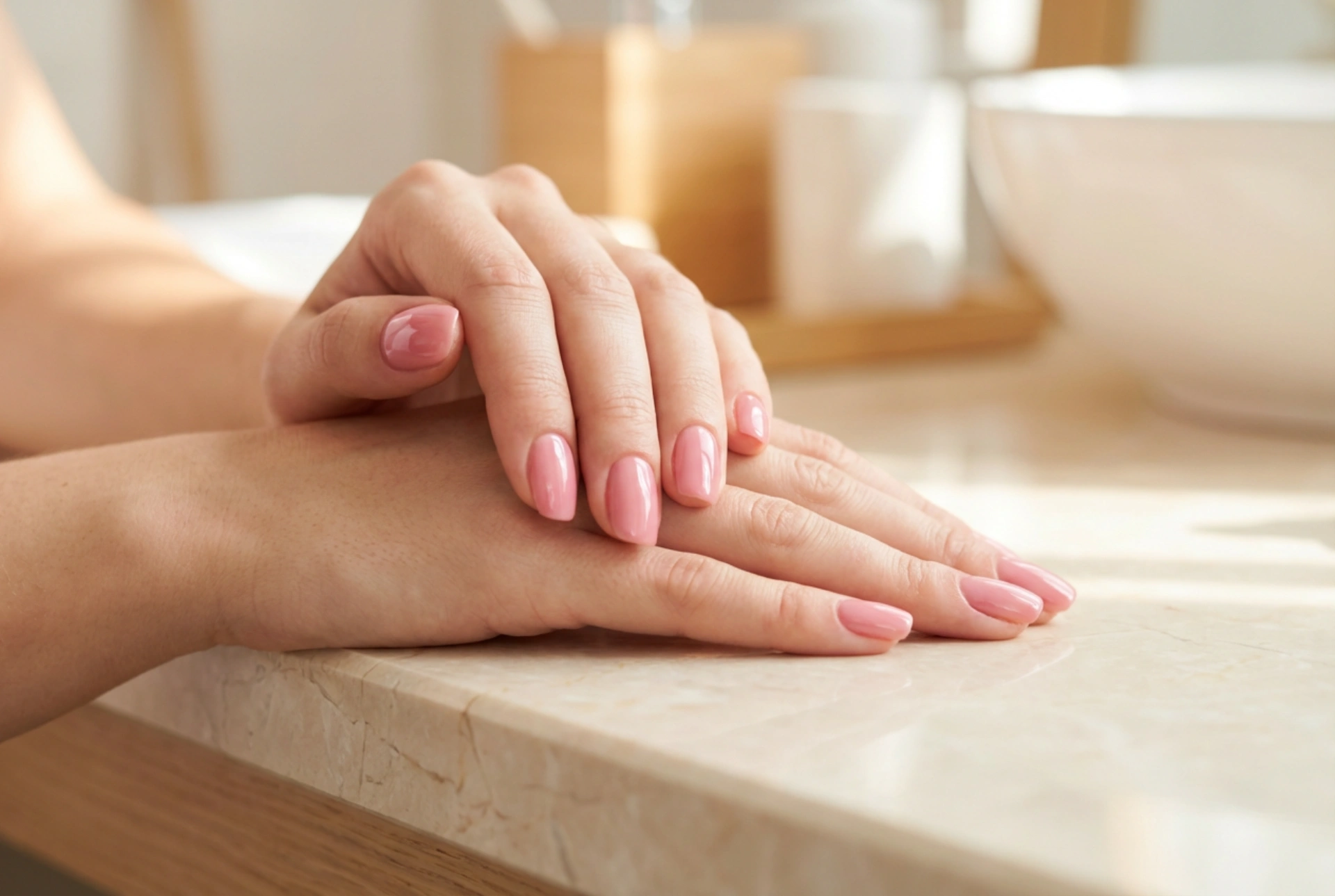 Unhas Rosas e Brilhantes: Escolha do Top Coat, Polimento e Cuidados