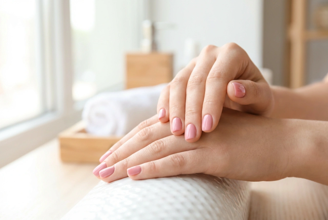 Unhas curtas rosa: como obter um alongamento ótico e contornos impecáveis
