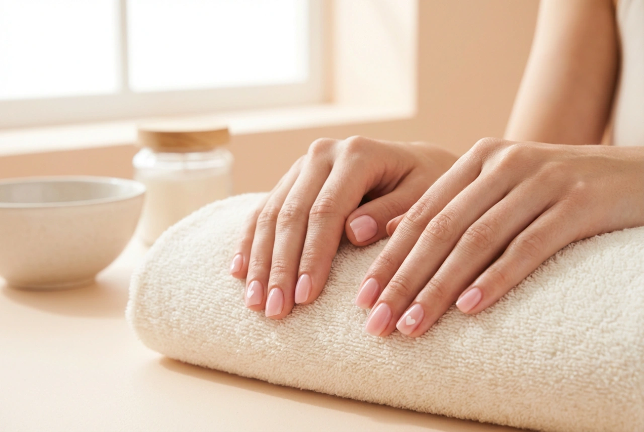 Corações em rosa: unhas cor-de-rosa com corações, técnicas simples