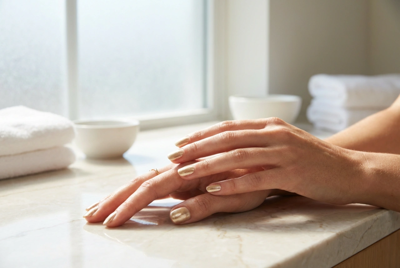 Unhas douradas para casamento passo a passo: um brilho subtil sem ser kitsch