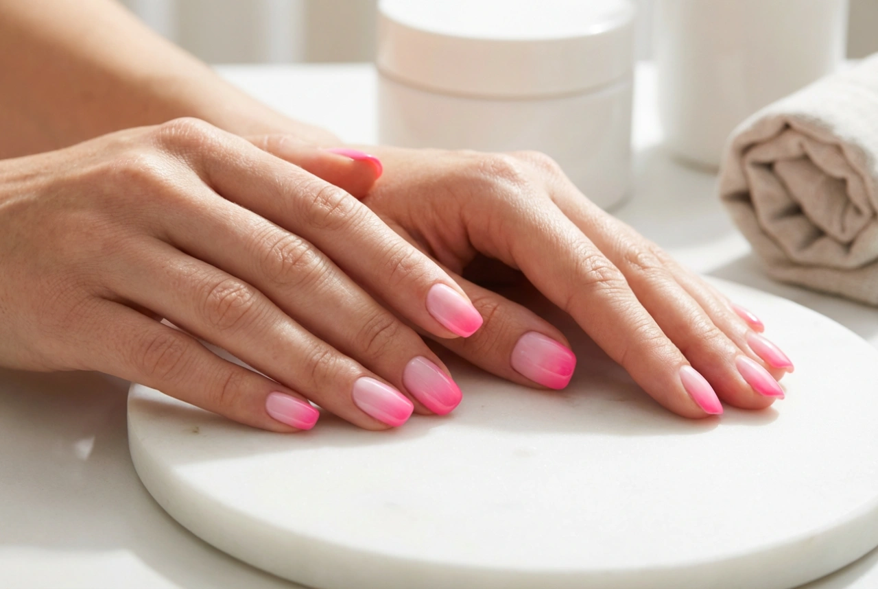 Unhas ombre rosa passo a passo: do baby boomer ao neon