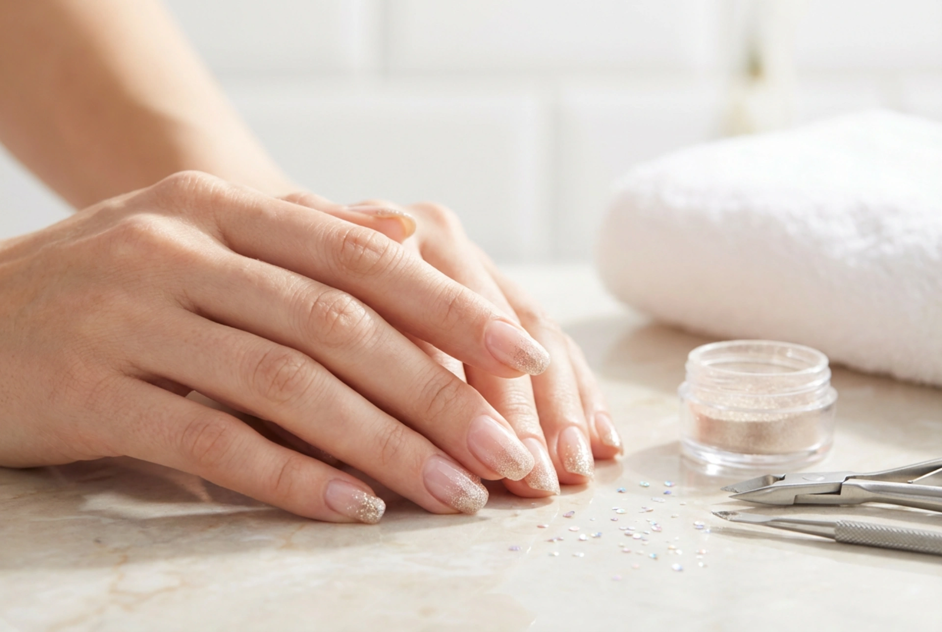 Unhas Ombré com Glitter: O Guia Passo a Passo para uma Transição de Brilho Perfeita