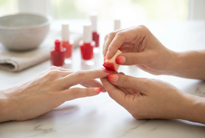 Como fazer unhas ombré vermelhas em casa: um método simples