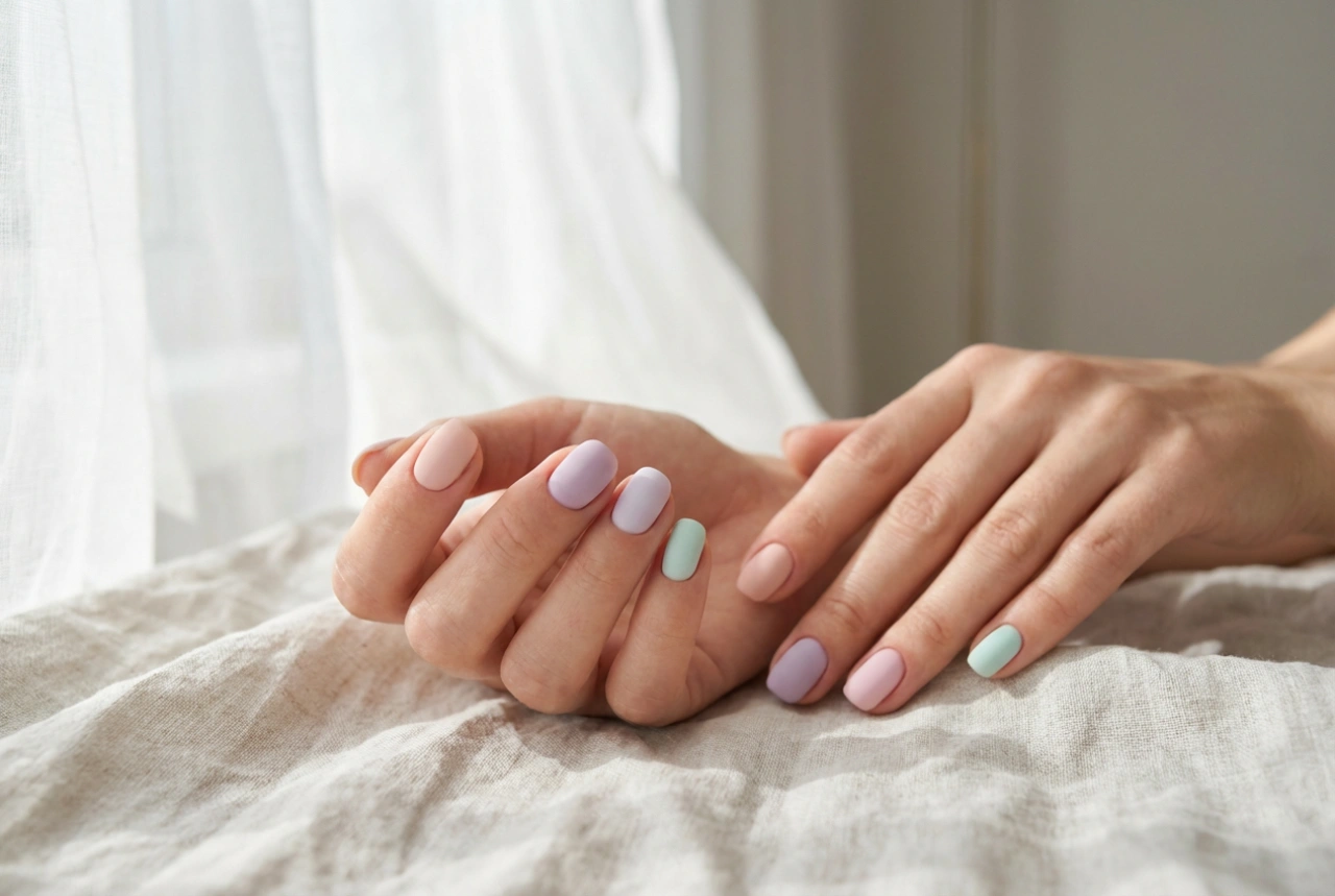 Unhas mate para o verão: tons pastel, finalizador fosco e durabilidade