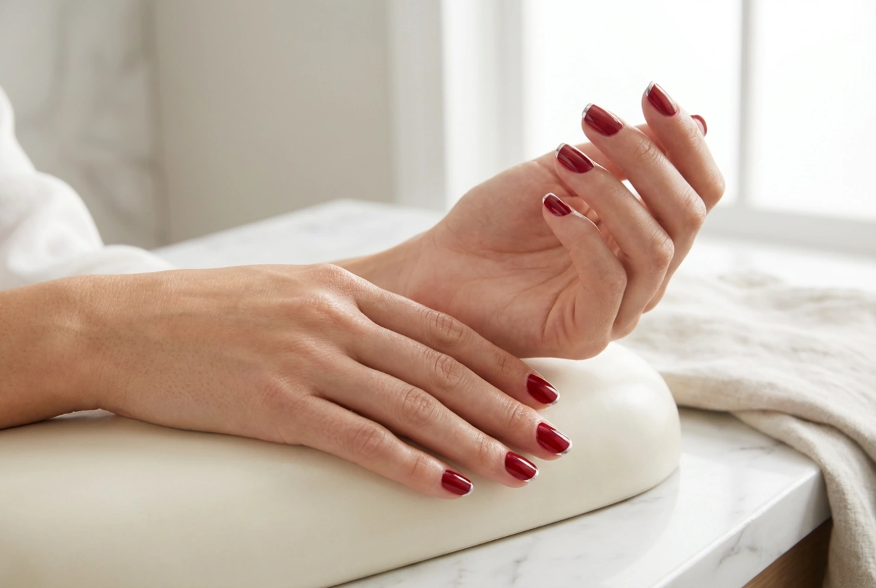 Unhas vermelhas e prateadas: combinações harmoniosas e decorações simples