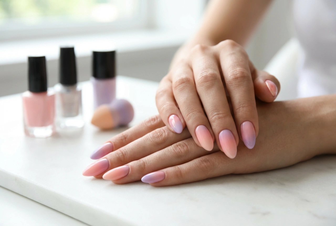 Manicure colorida: unhas ombré em tons vibrantes com três métodos simples