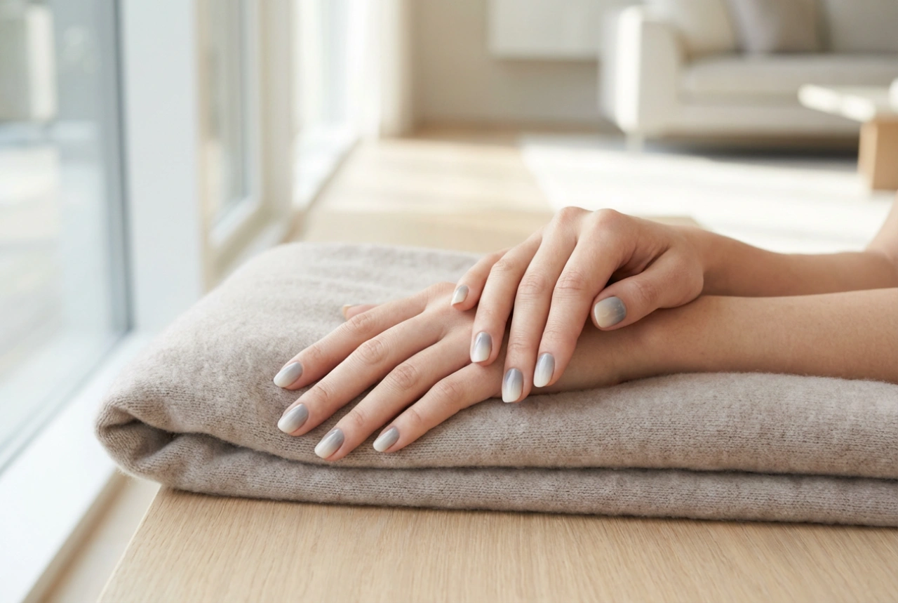 Unhas Ombré Cinzentas Passo a Passo: Elegância Sofisticada em Casa