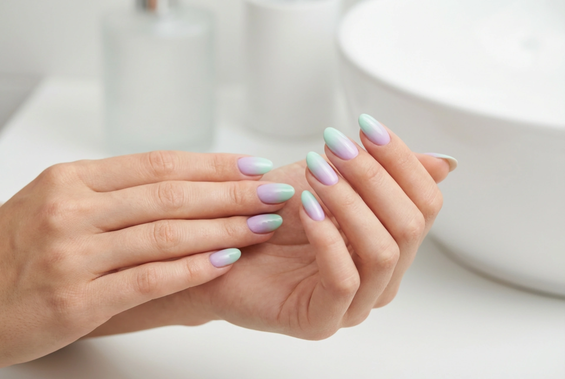 Unhas ombré pastel: técnica, erros e correções