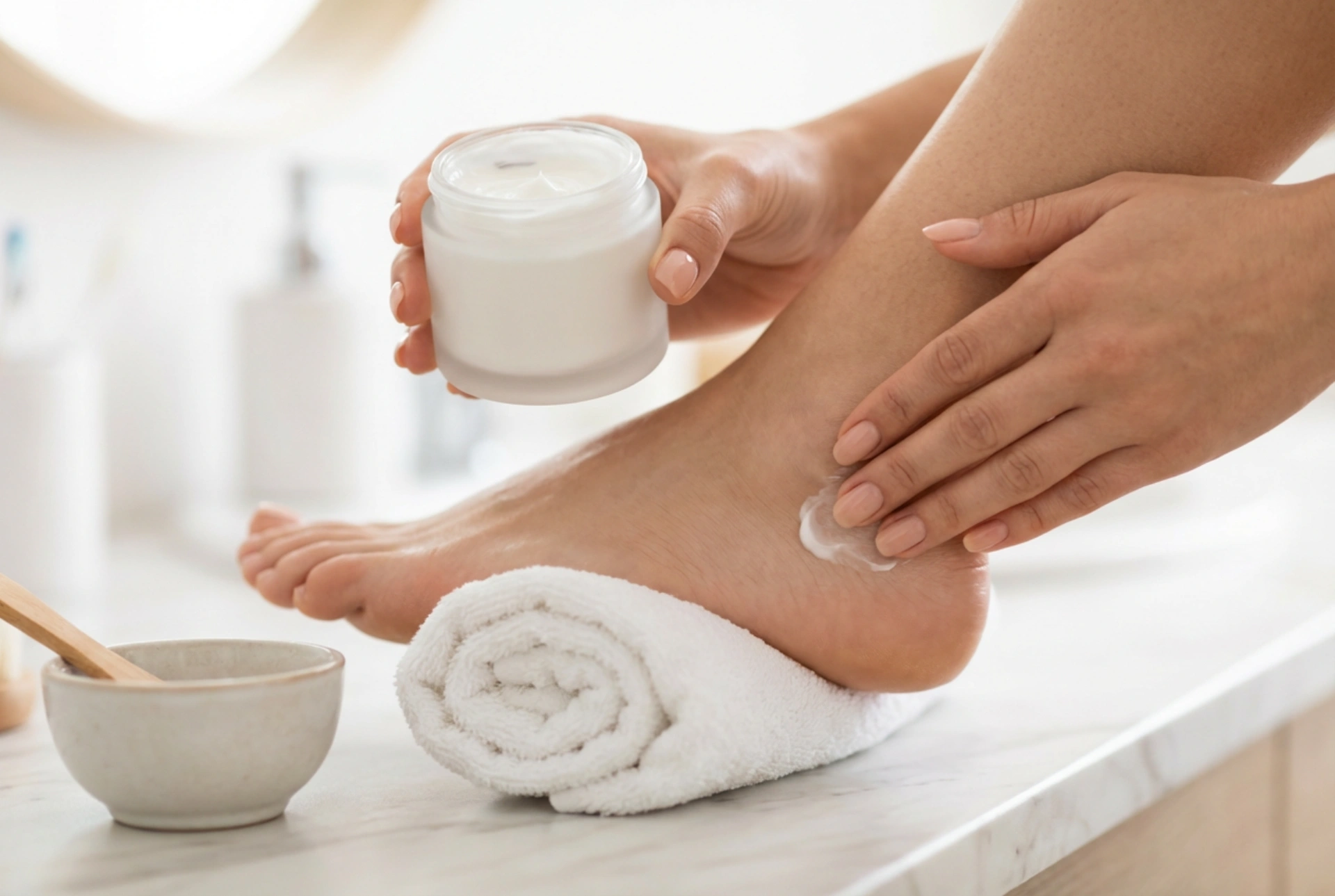 Creme para calcanhares: noções básicas de aplicação e combinação com pedicure caseira
