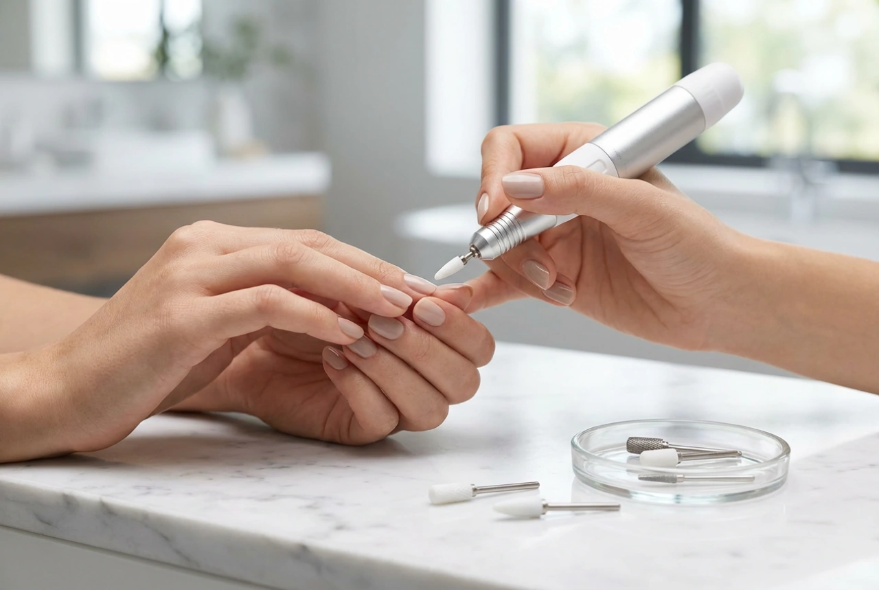 Broca de unhas em casa: uso seguro, troca de brocas e cuidados