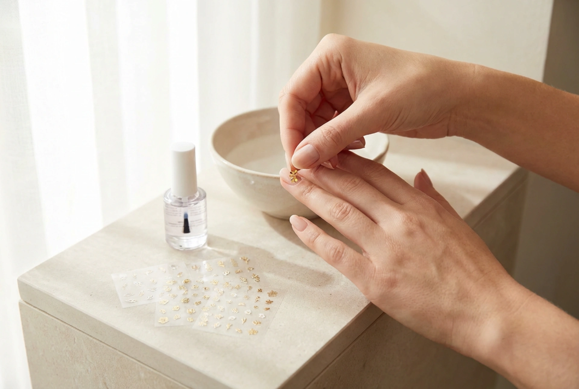 Adesivos para unhas de gel: tipos, aplicação e como proteger com top coat