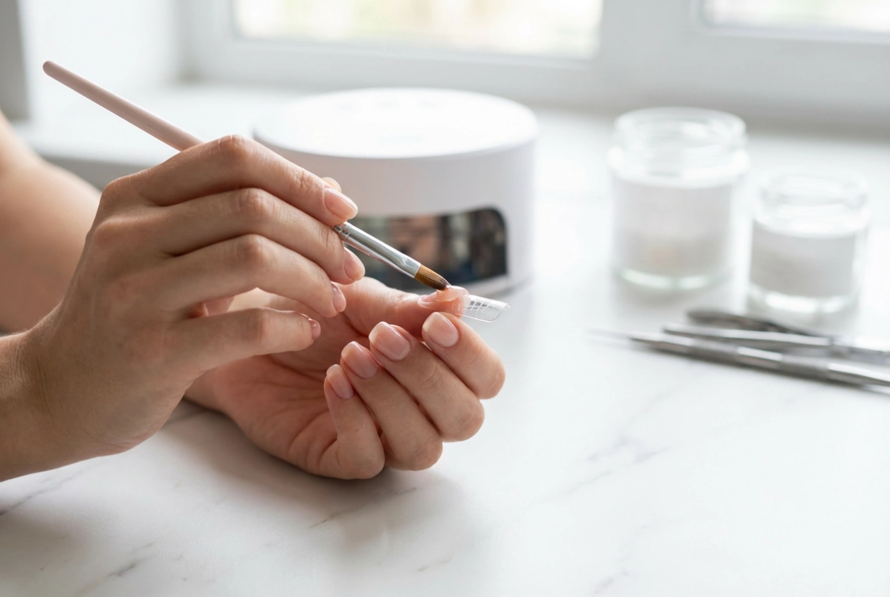 Gel de extensão de unhas: tipos, aplicação com molde e secagem