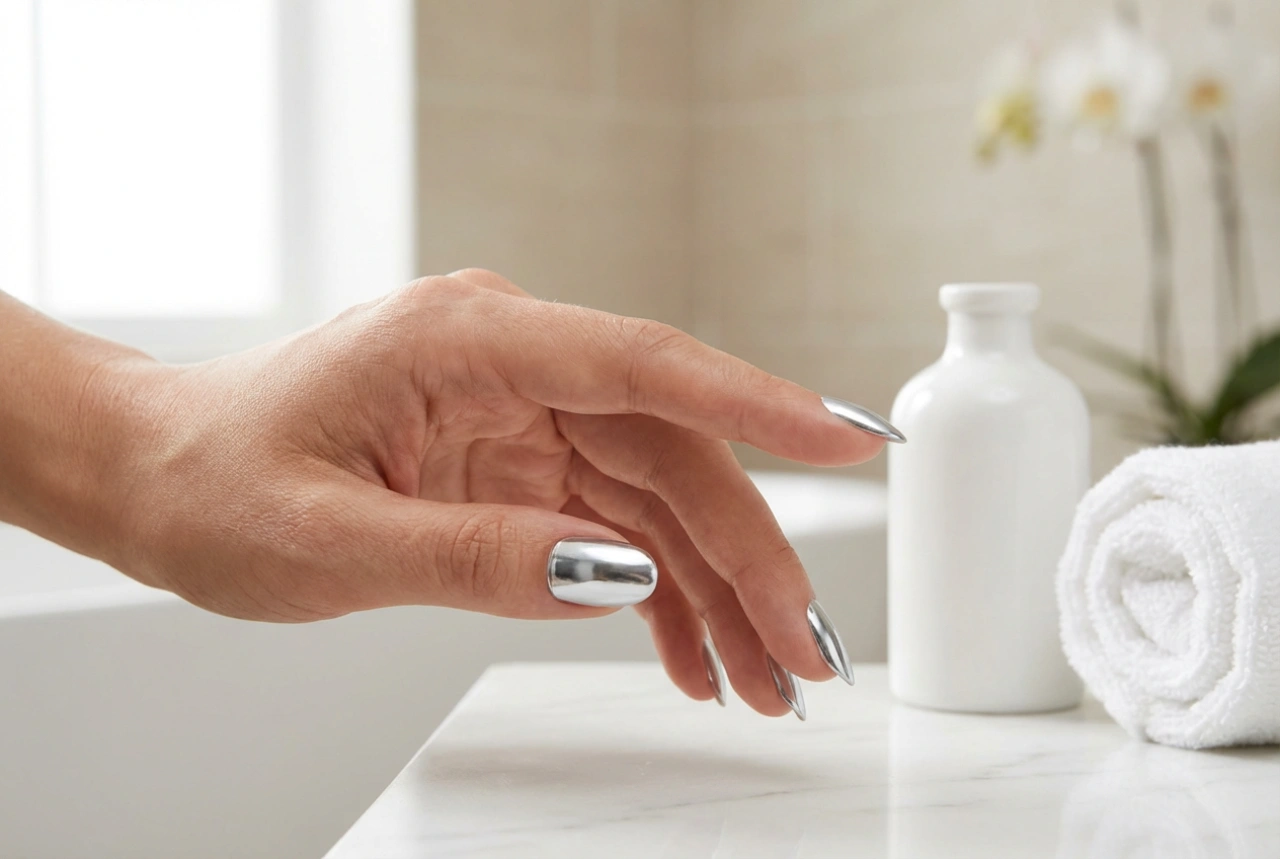 Unhas com pó cromado em casa: como obter o efeito espelho perfeito e sem marcas