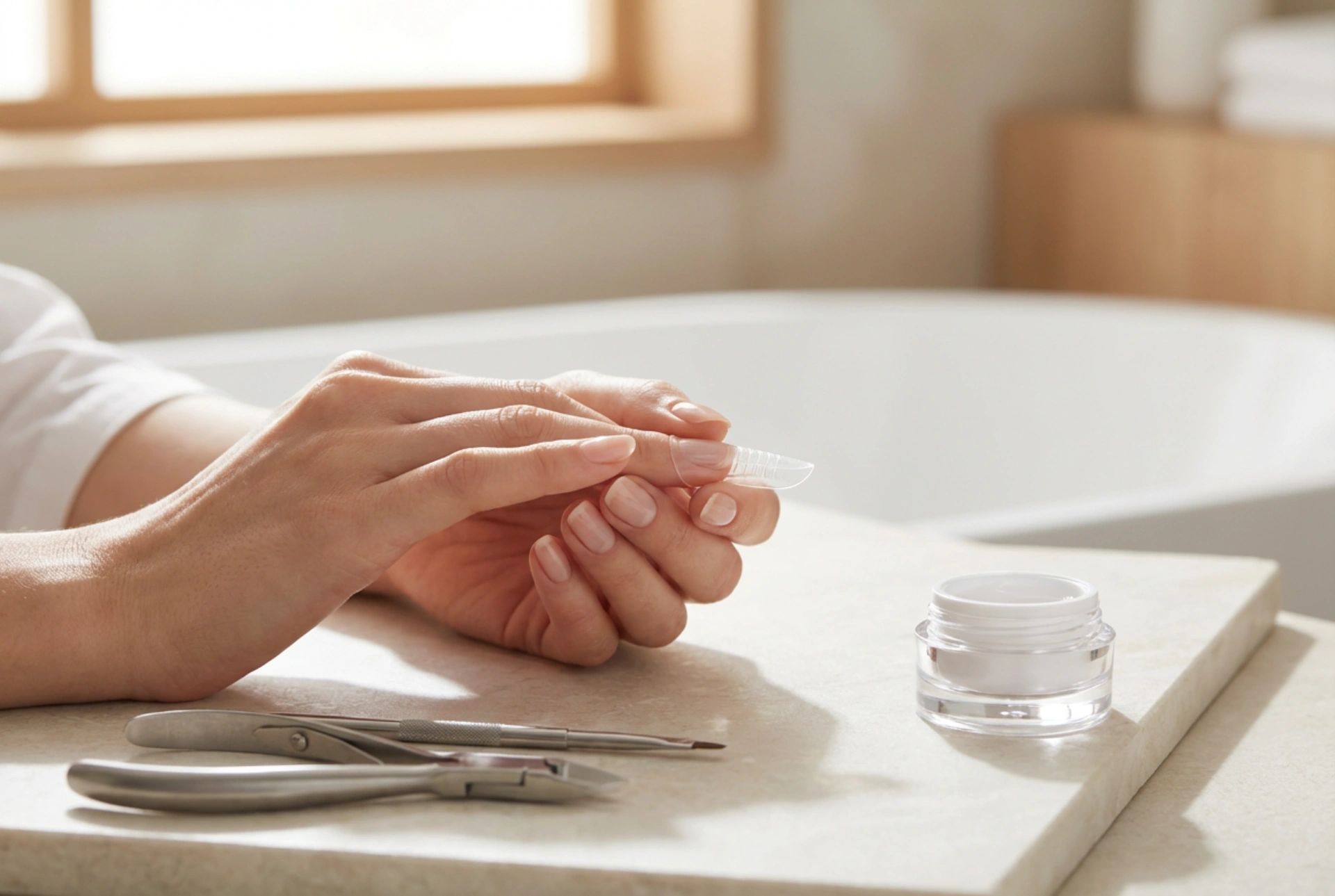 Formas duplas para unhas: modelagem, pressão e remoção