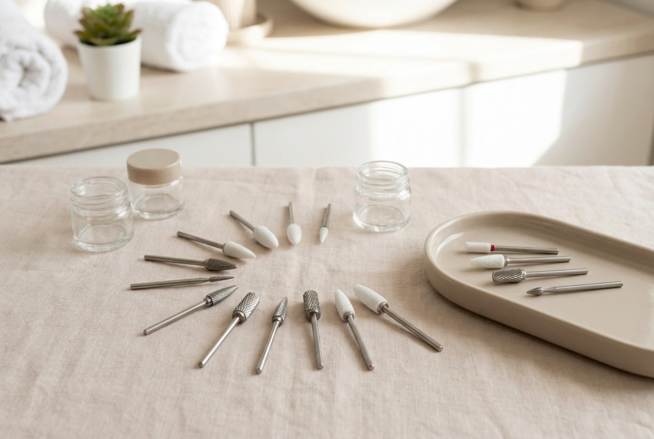 Conjunto de brocas para unhas: que formatos servem para quê e regras de utilização