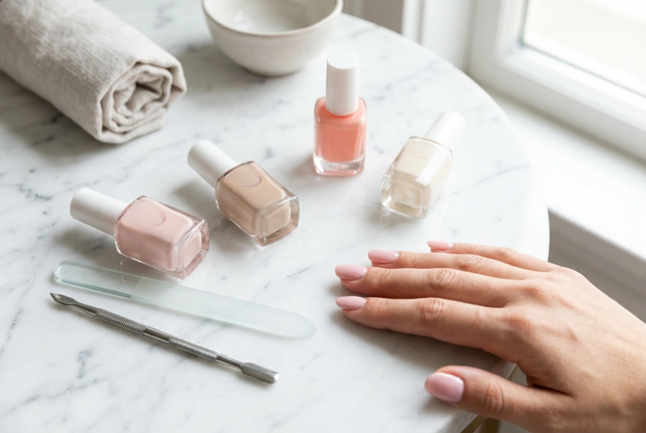 Kit de verniz para unhas: acessórios essenciais e técnica de cobertura uniforme
