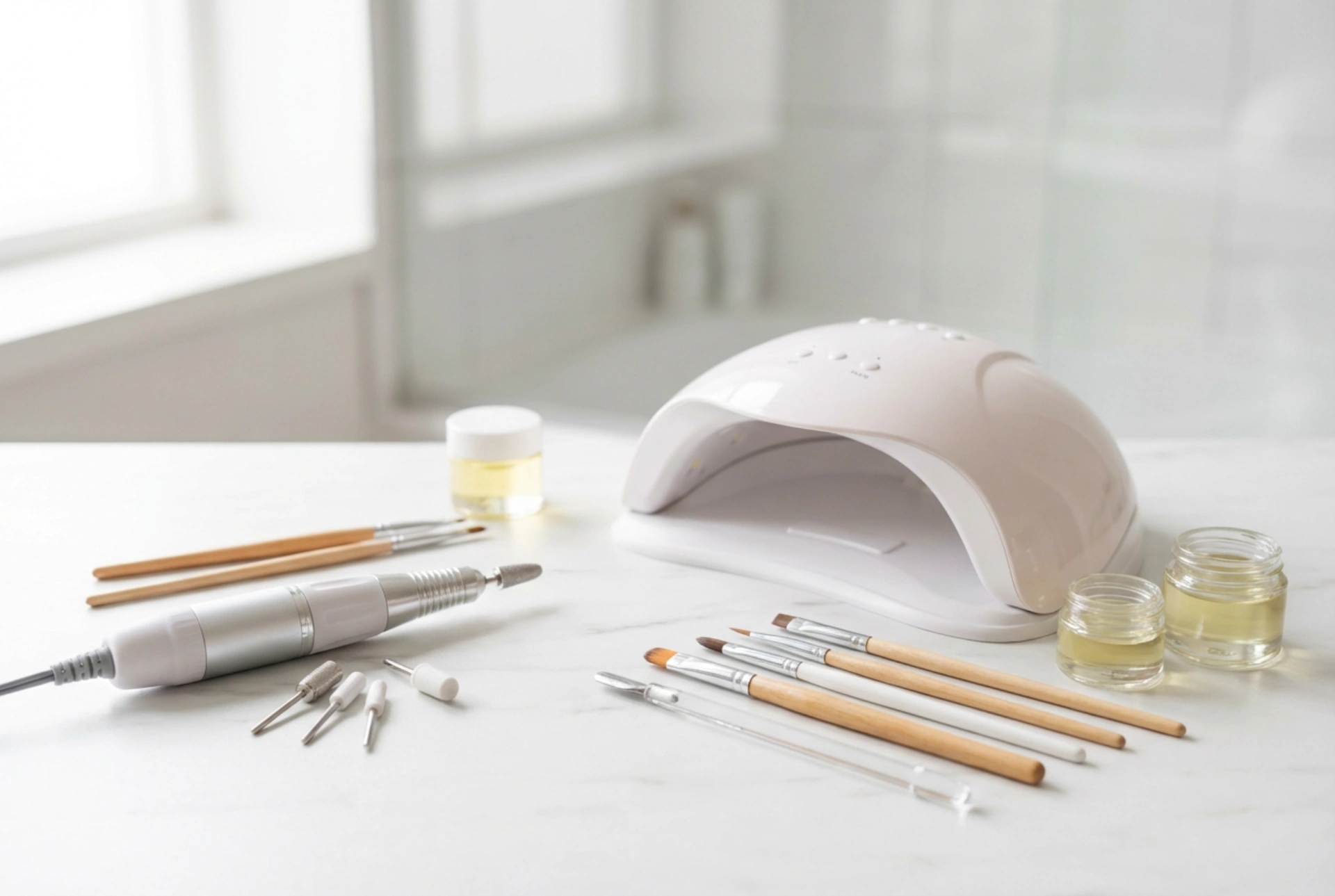 Equipamento para unhas: visão geral dos dispositivos, parâmetros e utilização segura