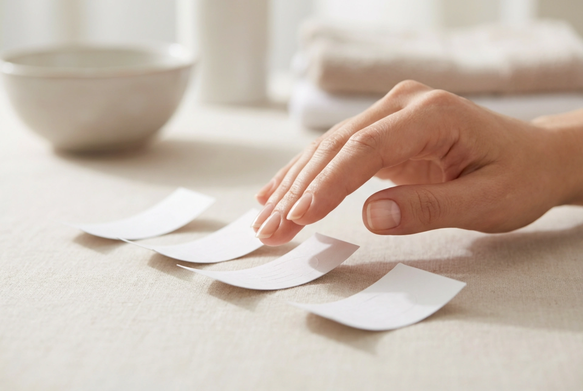 Formas de papel para unhas: aplicação, aperto e esqueleto