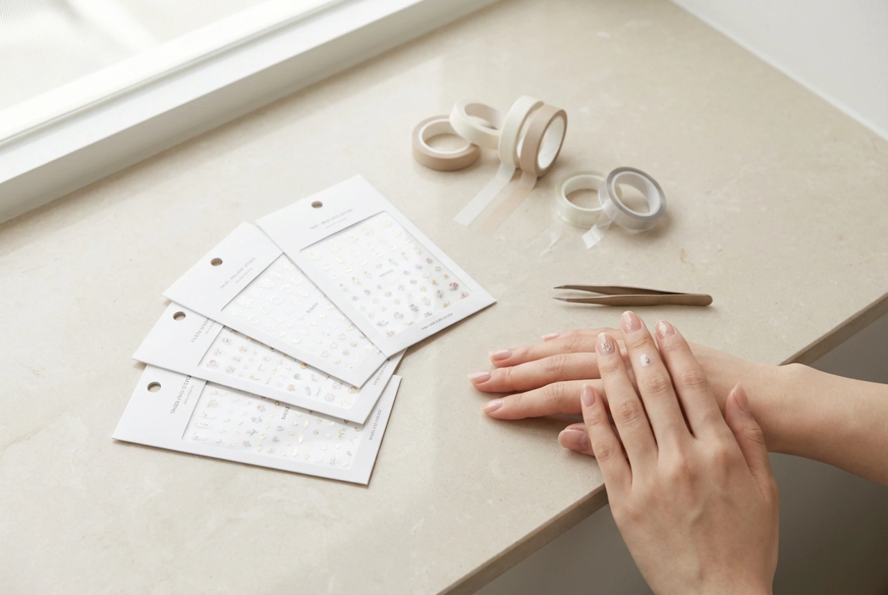 Adesivos para unhas postiças: como usar fitas para colar unhas postiças e decorações
