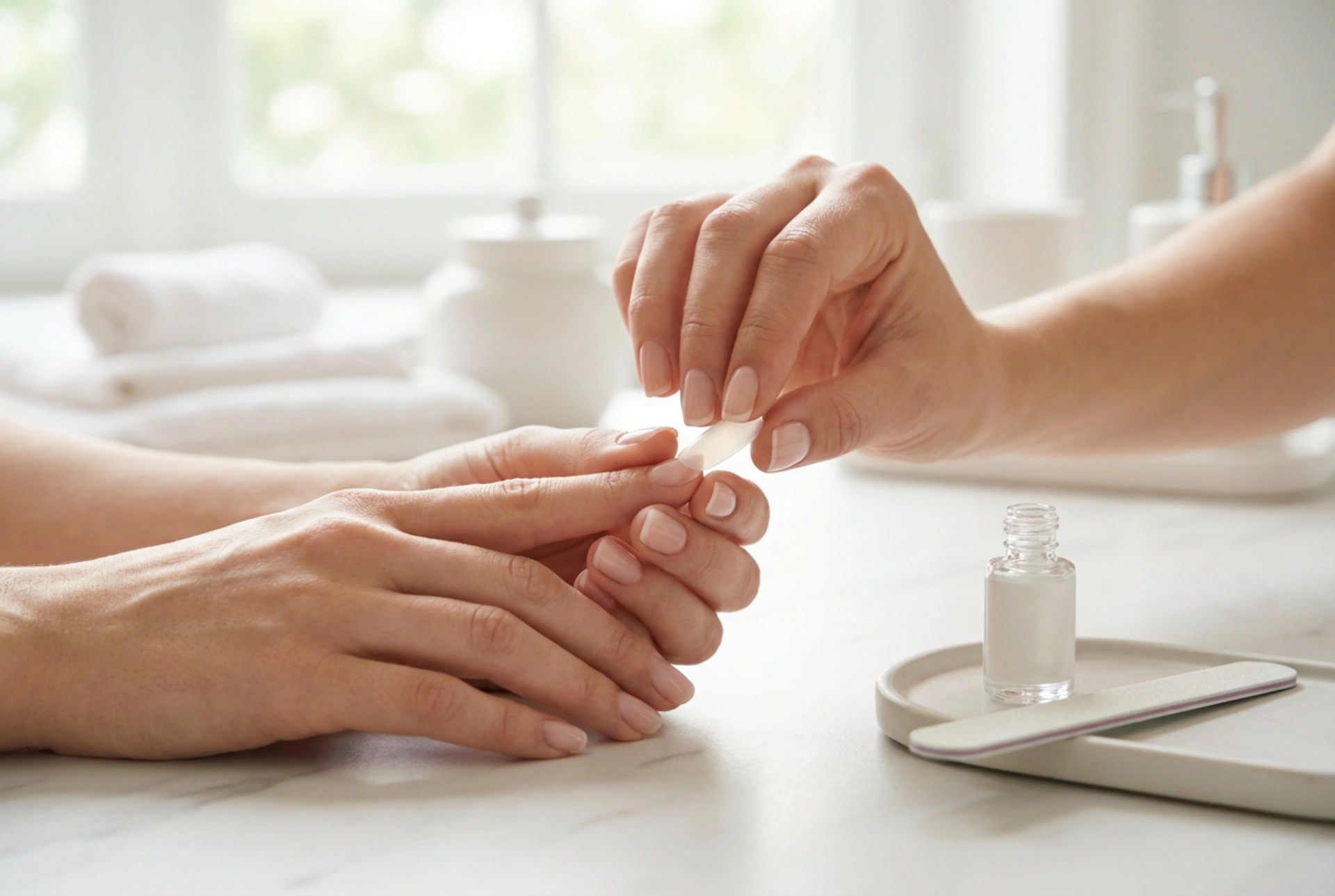 Unhas com tips: colagem, nivelamento e remoção segura