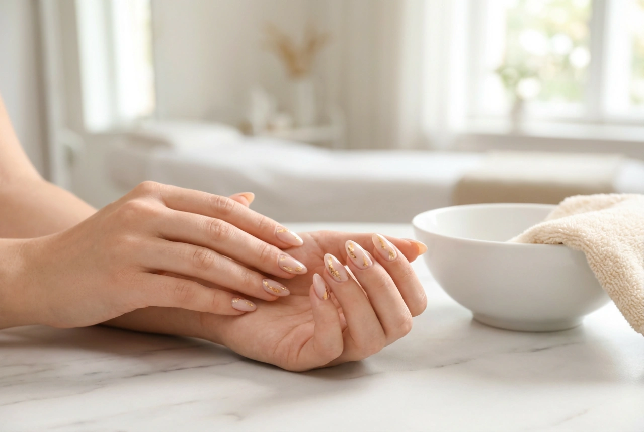 Folha de ouro nas unhas: técnicas de aplicação e um acabamento duradouro