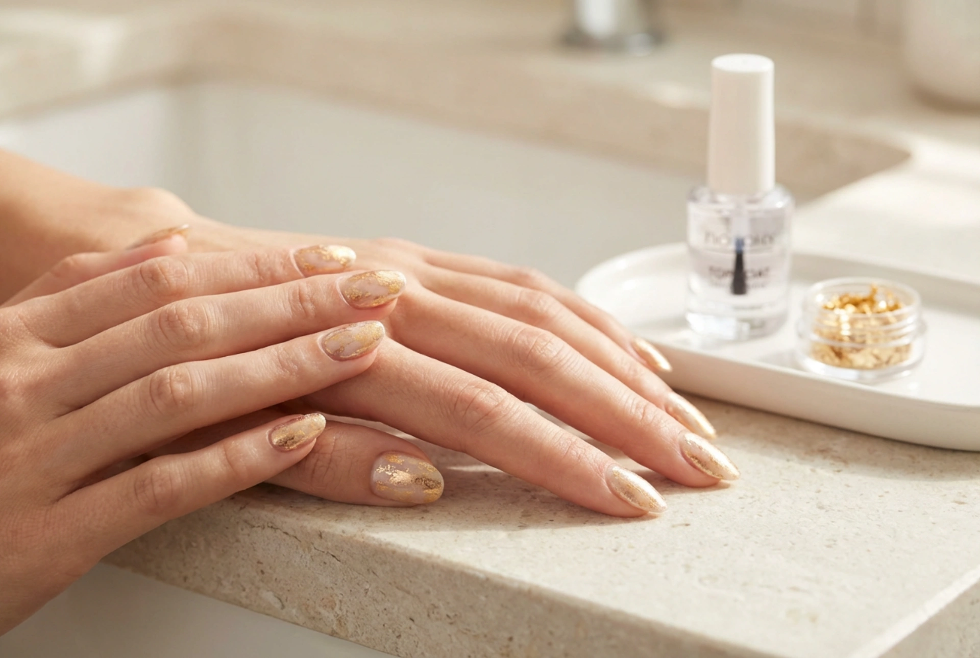 Folha de Ouro nas Unhas: Como Aplicar, Colar e Proteger