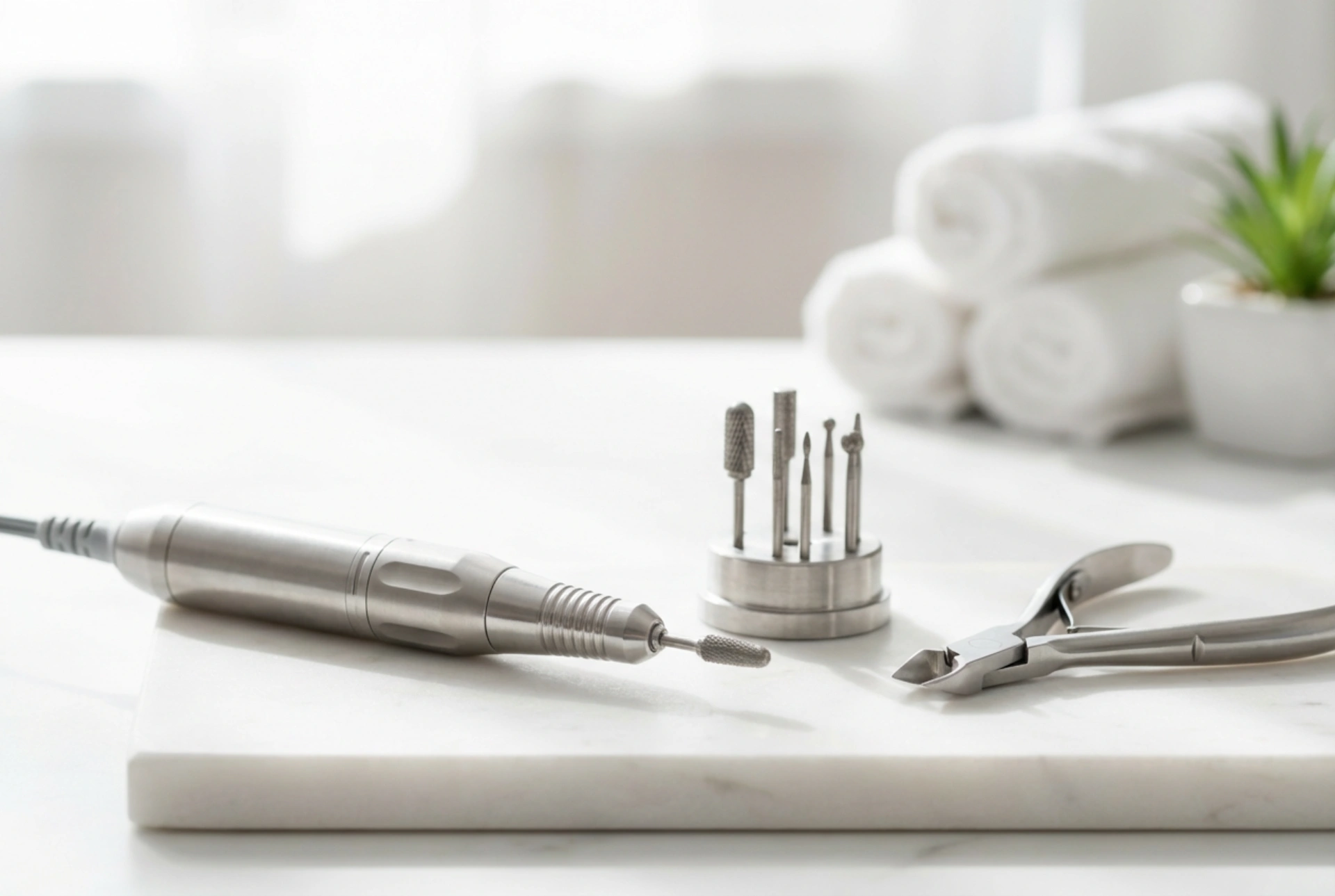 Fresadora de pedicure: ergonomia de trabalho, velocidades e seleção de brocas