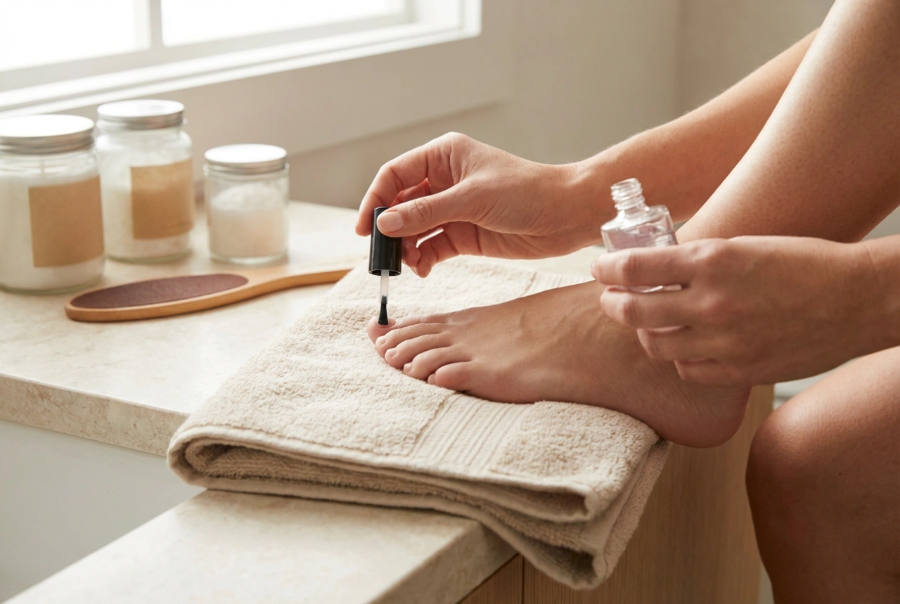 Pedicure de gel em casa: preparação dos pés, aplicação e fixação