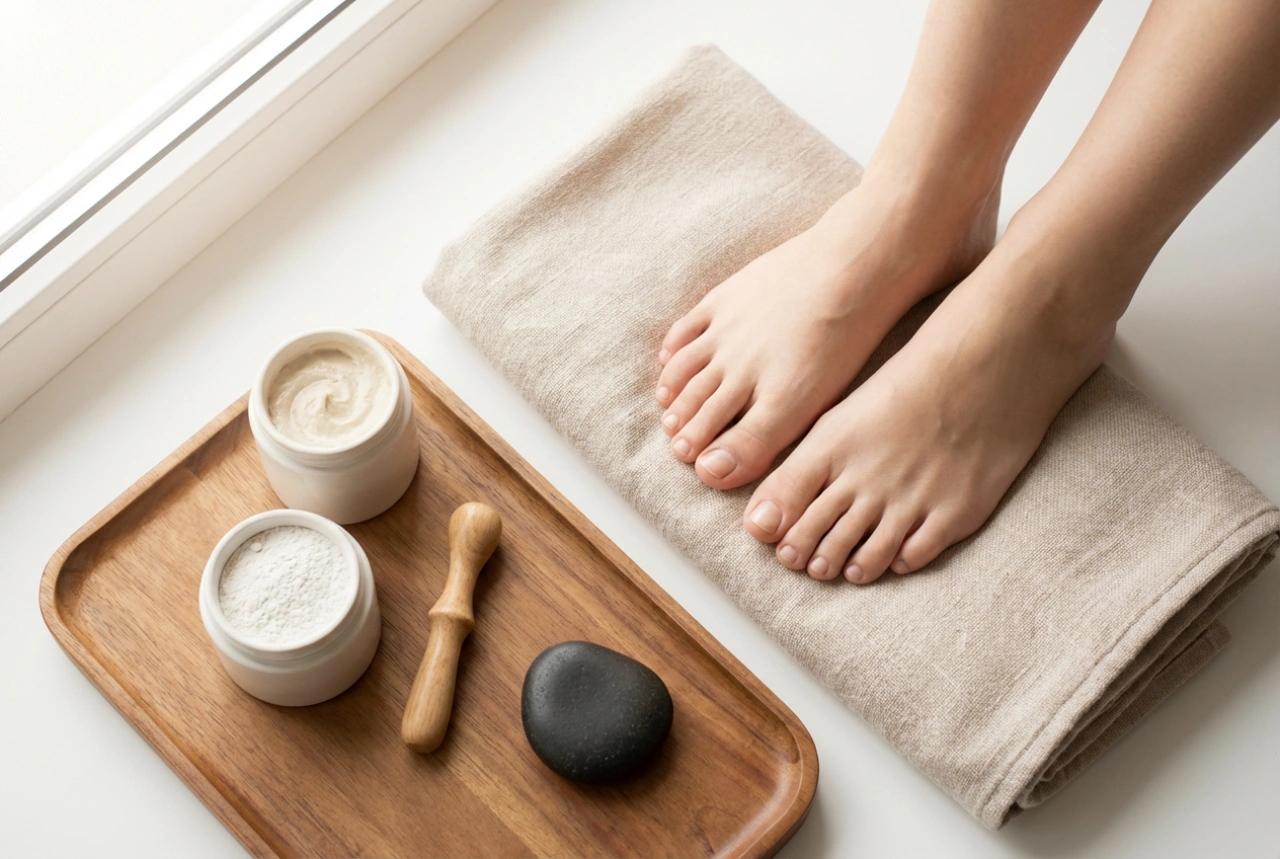 Pedicure japonesa em casa: passo a passo, pasta, pó e massagem