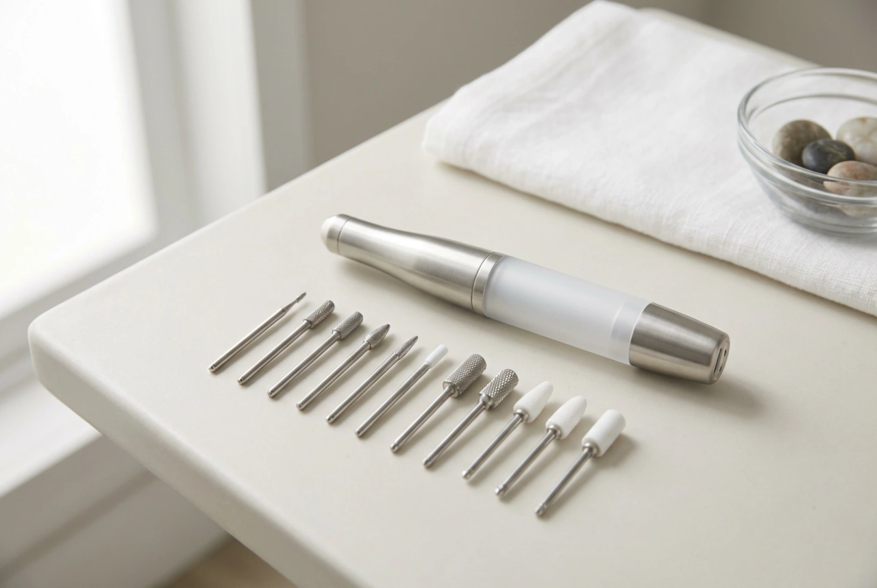 Broca para pés e unhas: seleção de acessórios e higiene de utilização