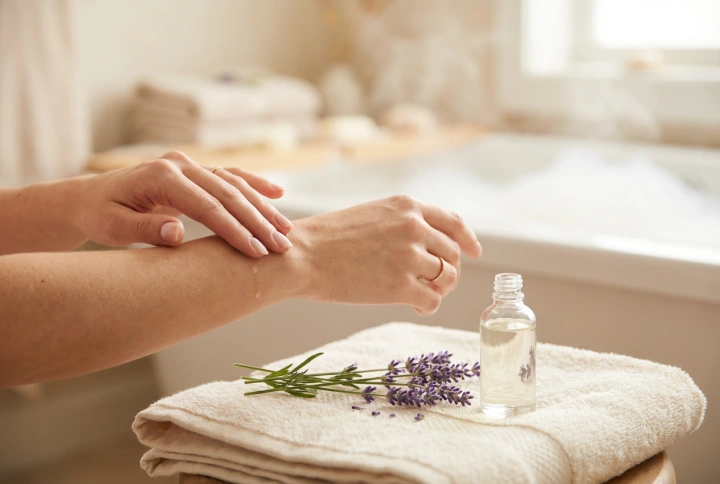 Óleo de lavanda: uso em banhos e massagens relaxantes
