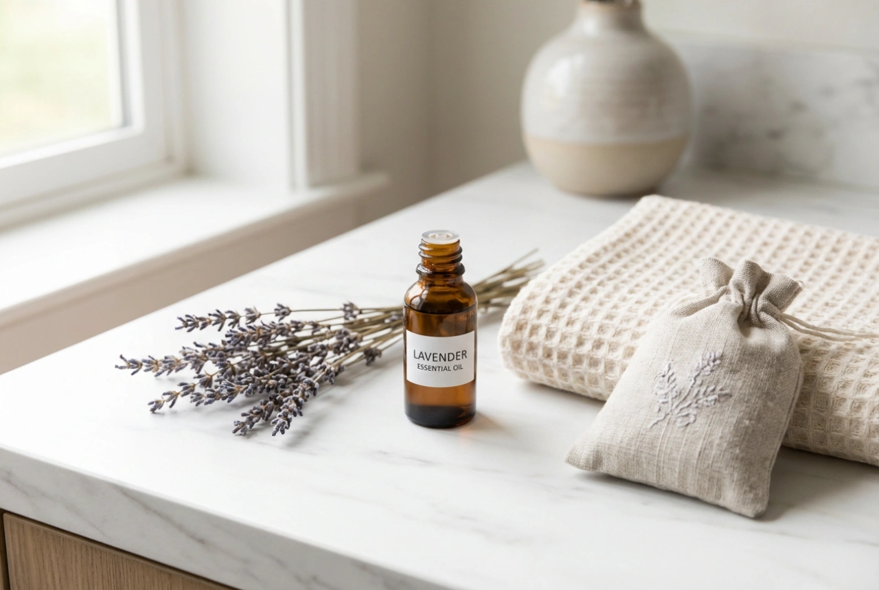 Óleo de lavanda nos cuidados caseiros: banho, massagem e aroma no guarda-roupa
